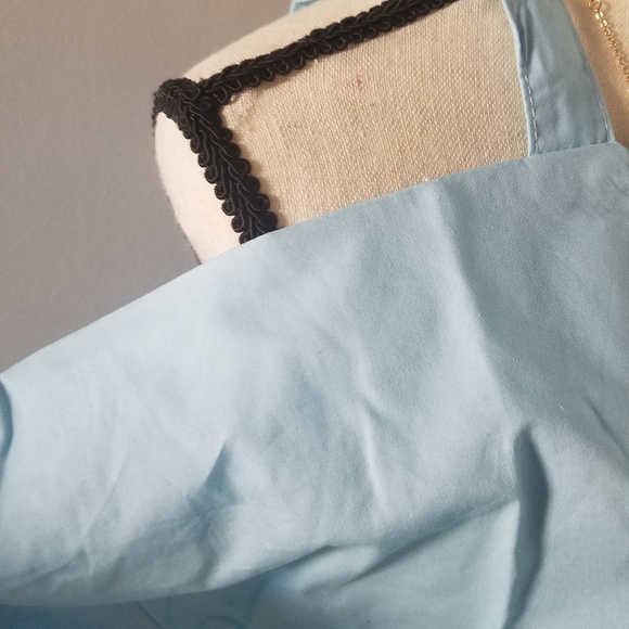 Baby Blue cold shoulder top - Picture 2 of 4